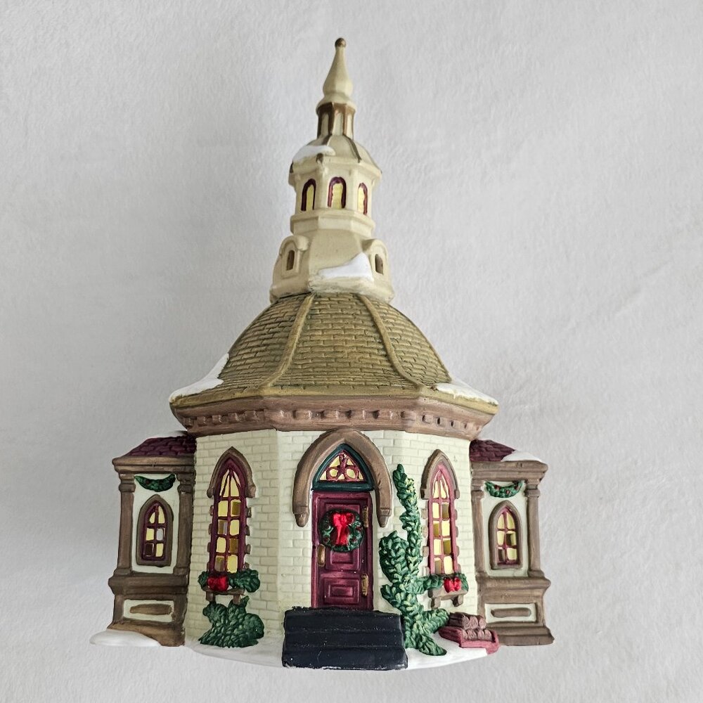 Vintage Dickens Collectables Towne Series porcelain church